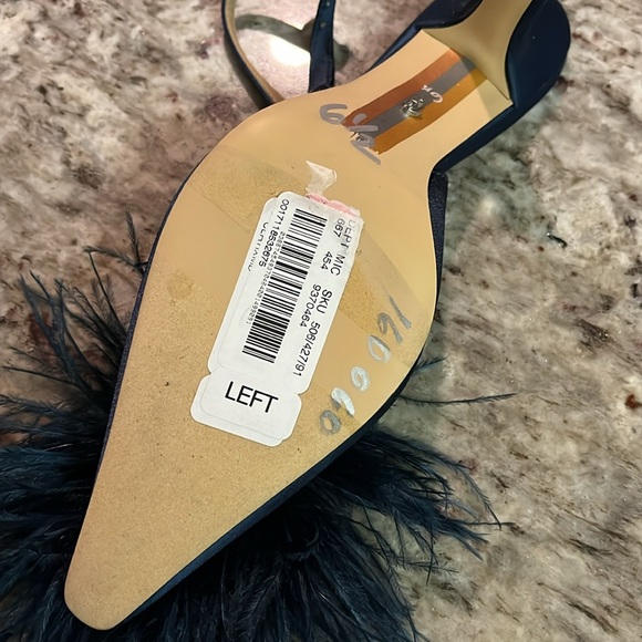 Sam Edelman Bianka Feather Slingback Pump Shoes Size 6.5 - Picture 6 of 6